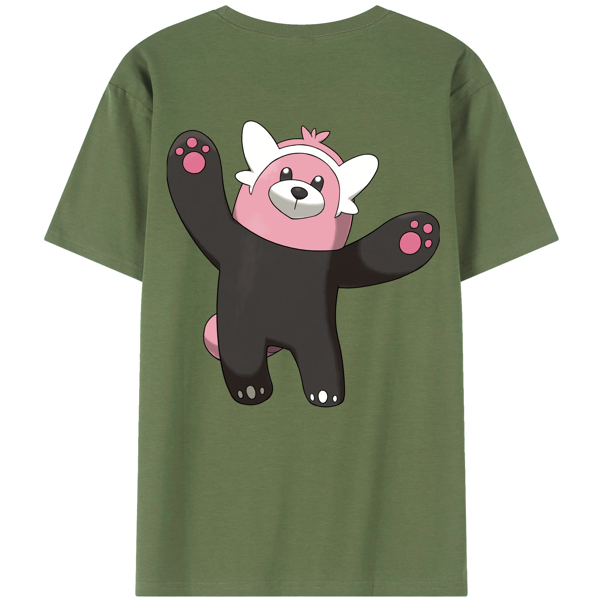 （画像用） ポケットモンスター Pokémon 綿100％ メンズ半袖Tシャツ（バックプリント） 通気性
